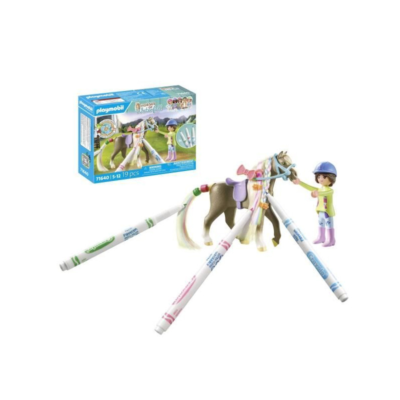 PLAYMOBIL - 71640 - Cavaliere crinier colorie