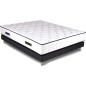 Ensemble sommier et matelas - NEW YORK - 140 x 190 - Ressorts - Sommier a lattes