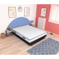 Ensemble sommier et matelas - PARIS - 140 x 190 - Ressorts - Sommier a lattes