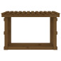 Support de bois de chauffage Marron miel 108x64,5x77cm Bois pin