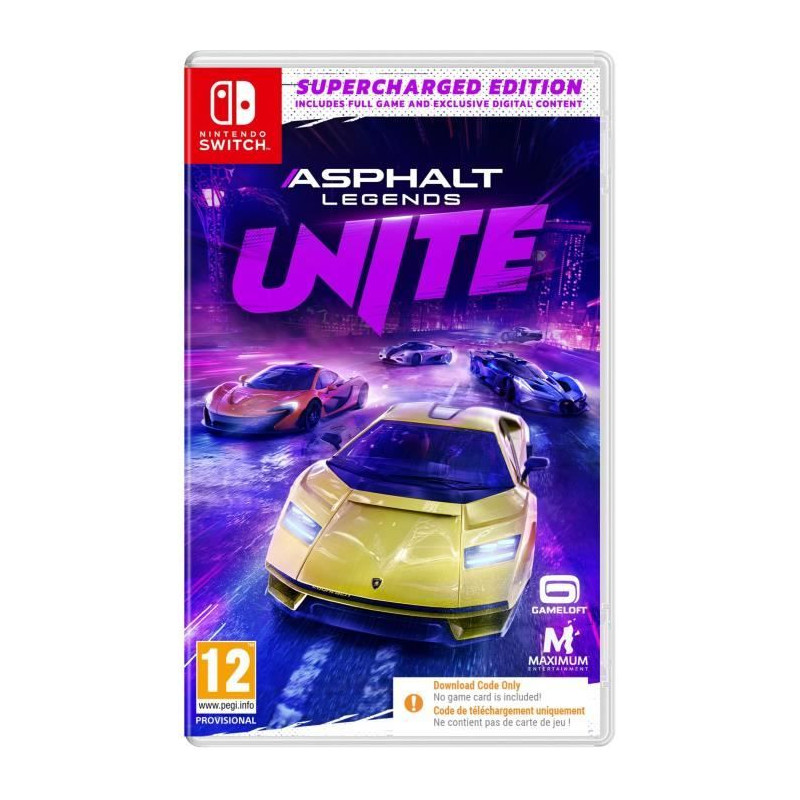 Asphalt Legends Unite - Jeu Nintendo Switch - Supercharged Edition