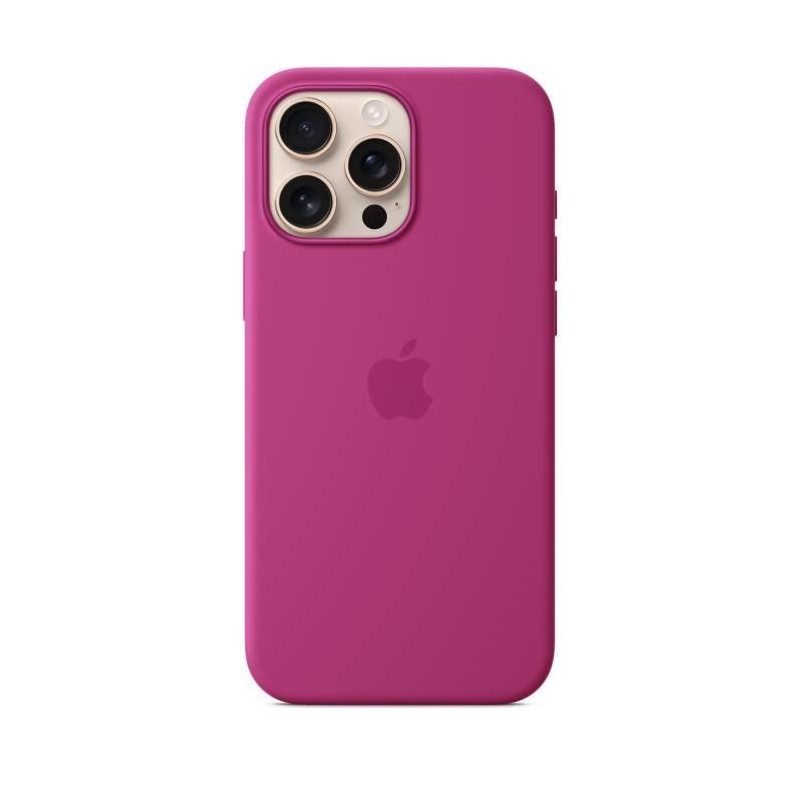 APPLE iPhone 16 Pro Max- Coque en silicone avec MagSafe - Fuchsia