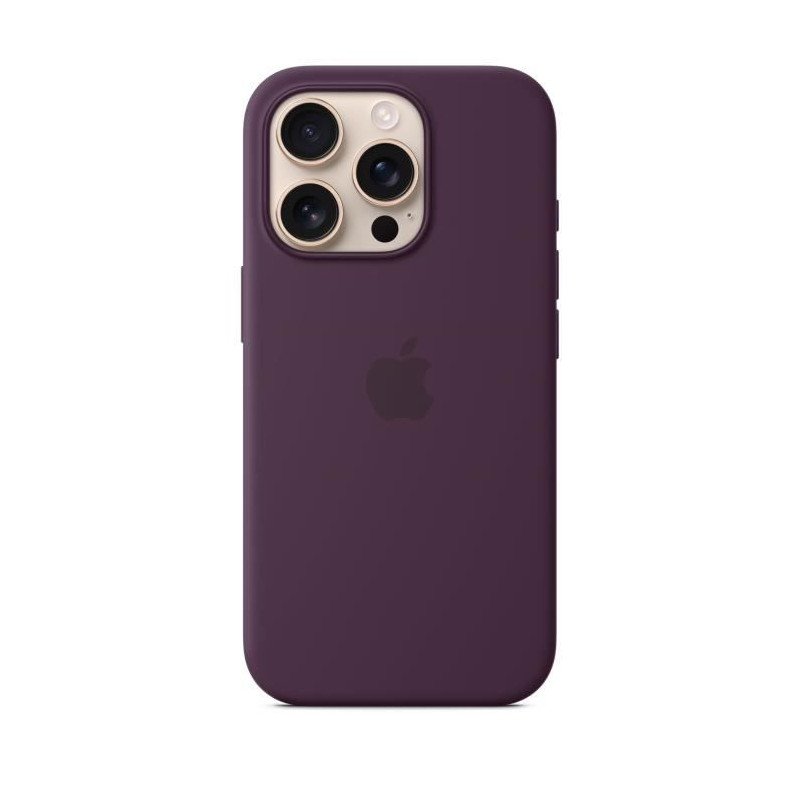 APPLE iPhone 16 Pro - Coque en silicone avec MagSafe - Plum