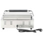 Grill rainuré pour panini 2200 W 43x30,5x20 cm 