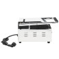 Grill pour panini rainuré Acier inoxydable 1800 W 31x30,5x20 cm