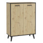 FMD Armoire à chaussures avec 5 compartiments 68,5x33x93,5 cm