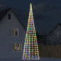 Arbre de Noël lumineux sur mât de drapeau 3000LED coloré 800 cm