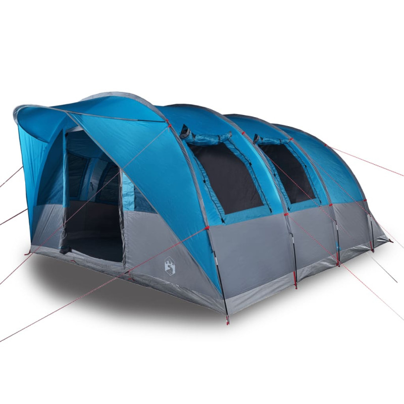 Tente de camping tunnel 5 personnes bleu imperméable