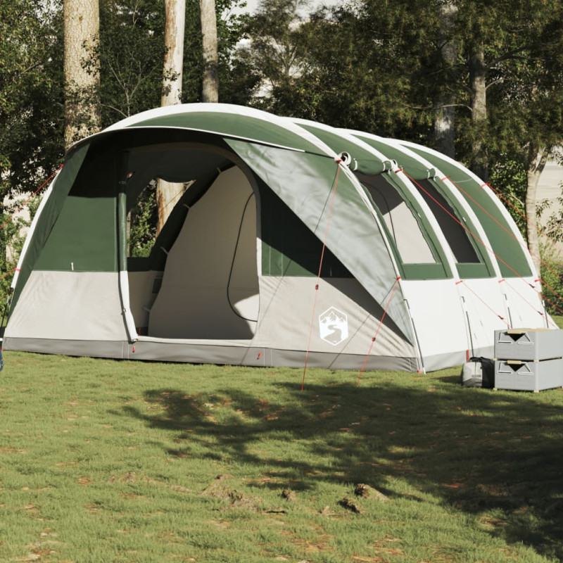 Tente de camping tunnel 5 personnes vert imperméable