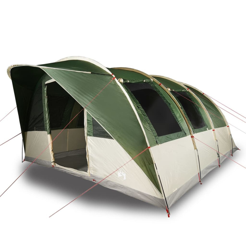 Tente de camping tunnel 5 personnes vert imperméable