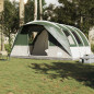 Tente de camping tunnel 5 personnes vert imperméable