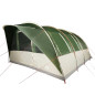 Tente de camping tunnel 5 personnes vert imperméable