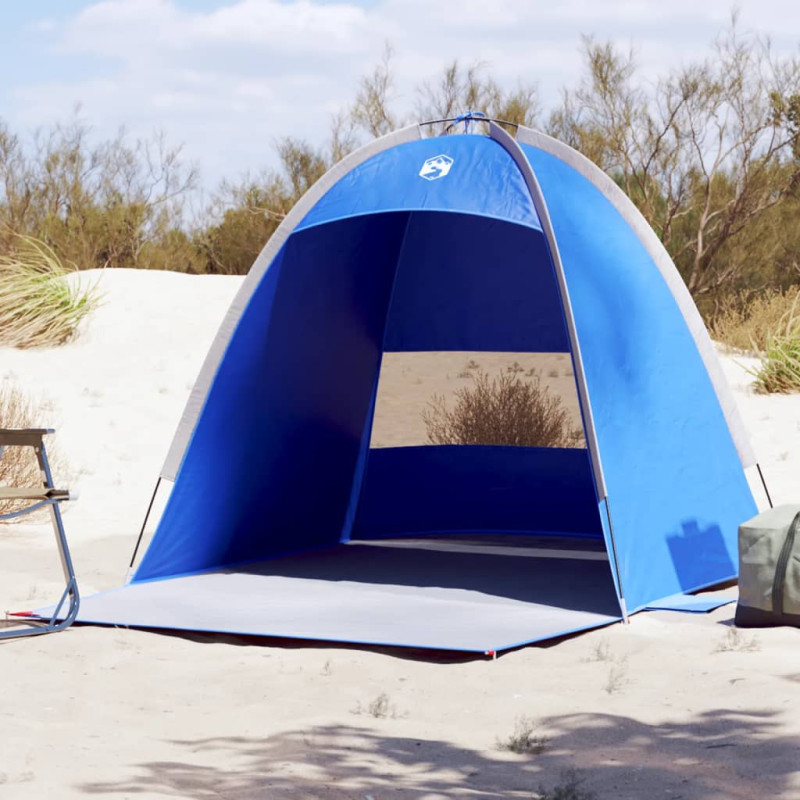 Tente de plage 3 personnes bleu azuré imperméable