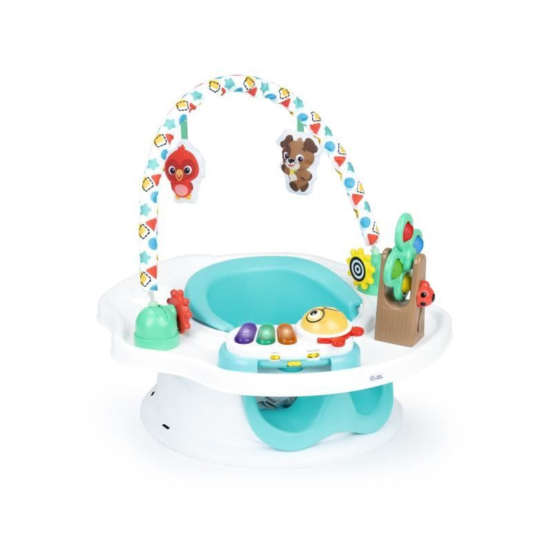 BABY EINSTEIN Siege SuperSeat 3 en 1, Siege d'activités - Réhausseur de table avec arche de jeu avec jouets interactifs