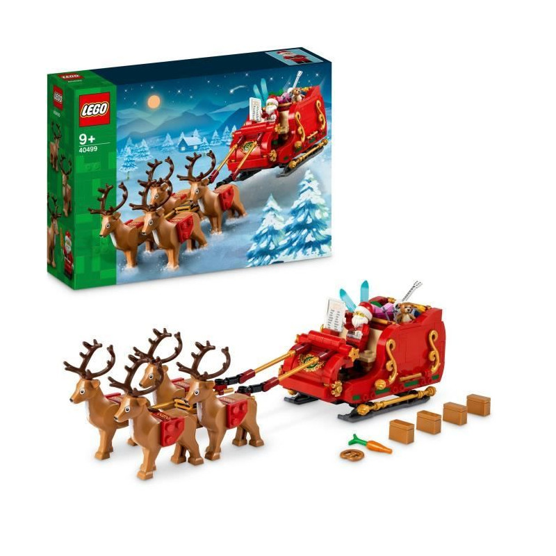 LEGO 40499 Le traîneau du Pere Noël - Set de construction pour enfants des 9 ans