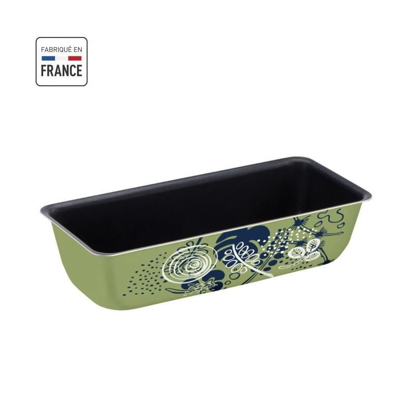 TEFAL Jungle Moule a cake 26 cm, Antiadhésif, Démoulage parfait, Diffusion homogene de la chaleur, Fabriqué en France J574720