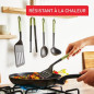 TEFAL Essential 2-en-1 Spatule + Cuillere-maryse + Louche graduée, Thermorésistant, Sans BPA, Compatible lave-vaisselle K279S3