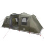 Tente de camping tunnel 4 personnes vert olive imperméable