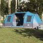 Tente de camping tunnel 4 personnes bleu imperméable