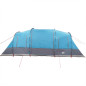 Tente de camping tunnel 4 personnes bleu imperméable