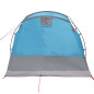 Tente de camping tunnel 4 personnes bleu imperméable