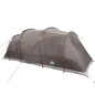 Tente de camping tunnel 4 personnes marron imperméable