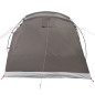 Tente de camping tunnel 4 personnes marron imperméable