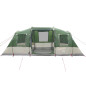 Tente de camping tunnel 4 personnes vert imperméable