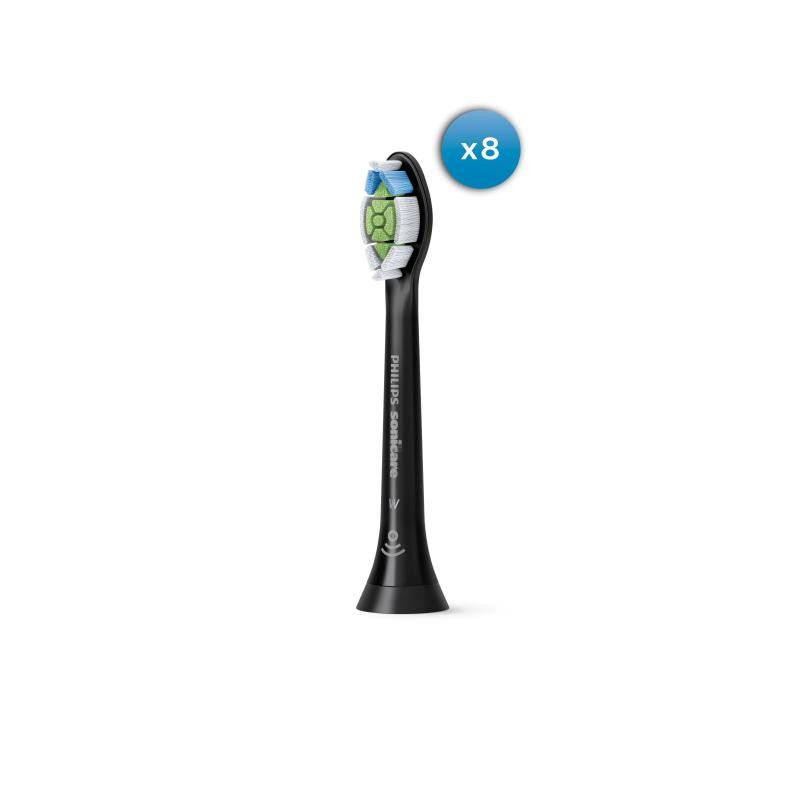 Philips Brushheads HX6068 13 Sonicare W2 optimal white (8pcs) black Schwarz