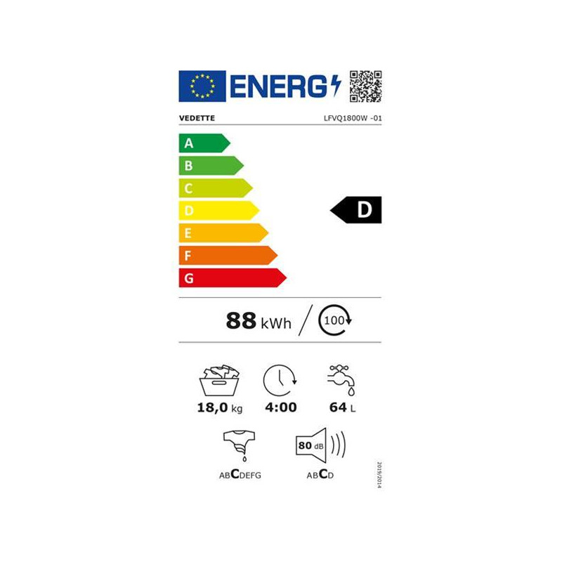 VE LLF 18KG 1000 tr/min VEDETTE - LFVQ1800W