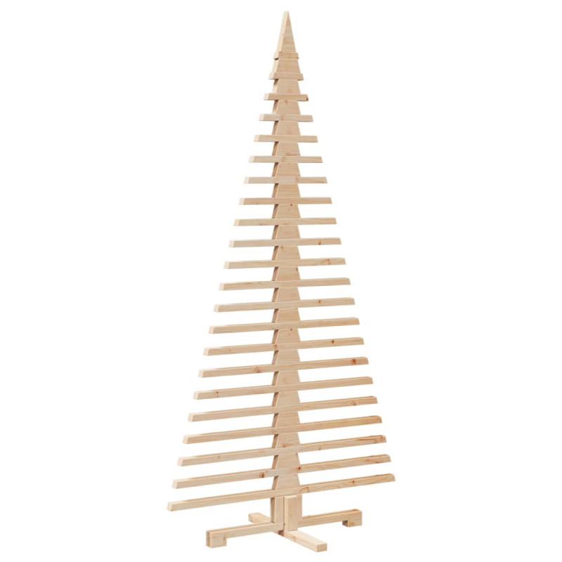 Arbre de Noël en bois pour décoration 180 cm bois massif de pin