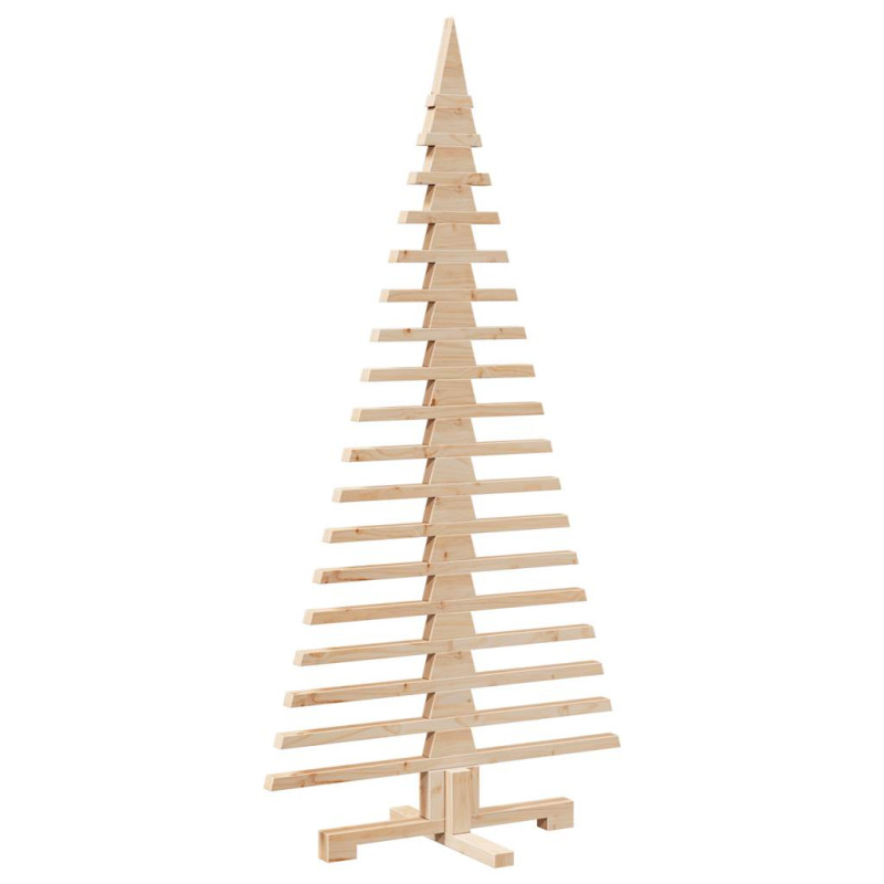 Arbre de Noël en bois pour décoration 150 cm bois massif de pin