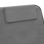 Tapis de plage pliables 2 pcs Acier et tissu Gris