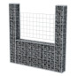 Panier de gabion en forme de U Acier galvanisé 160x20x150 cm