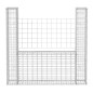 Panier de gabion en forme de U Acier galvanisé 160x20x150 cm