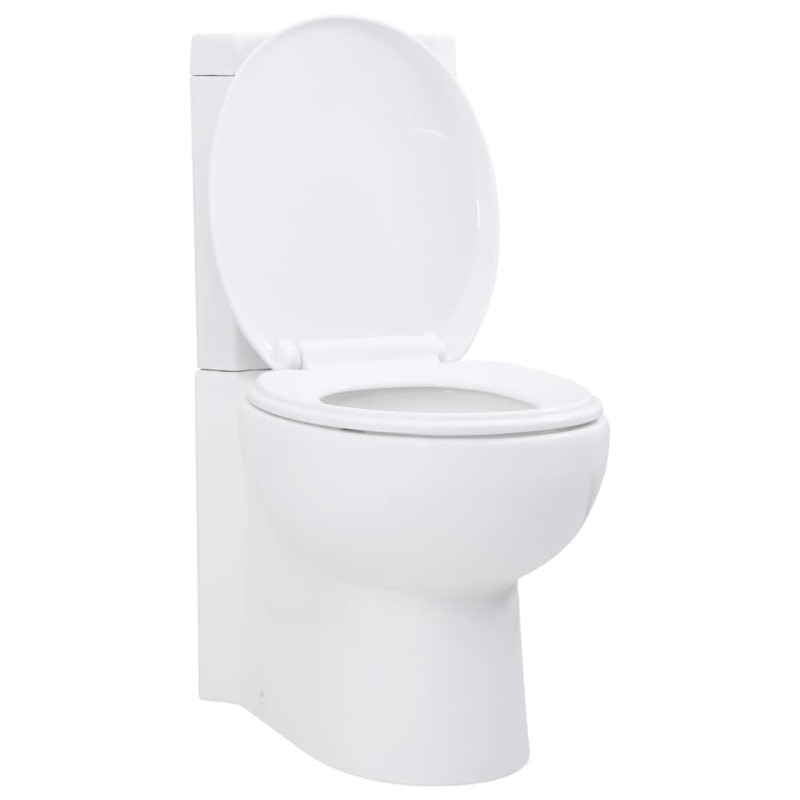 Toilette d angle en céramique pour salle de bains blanc