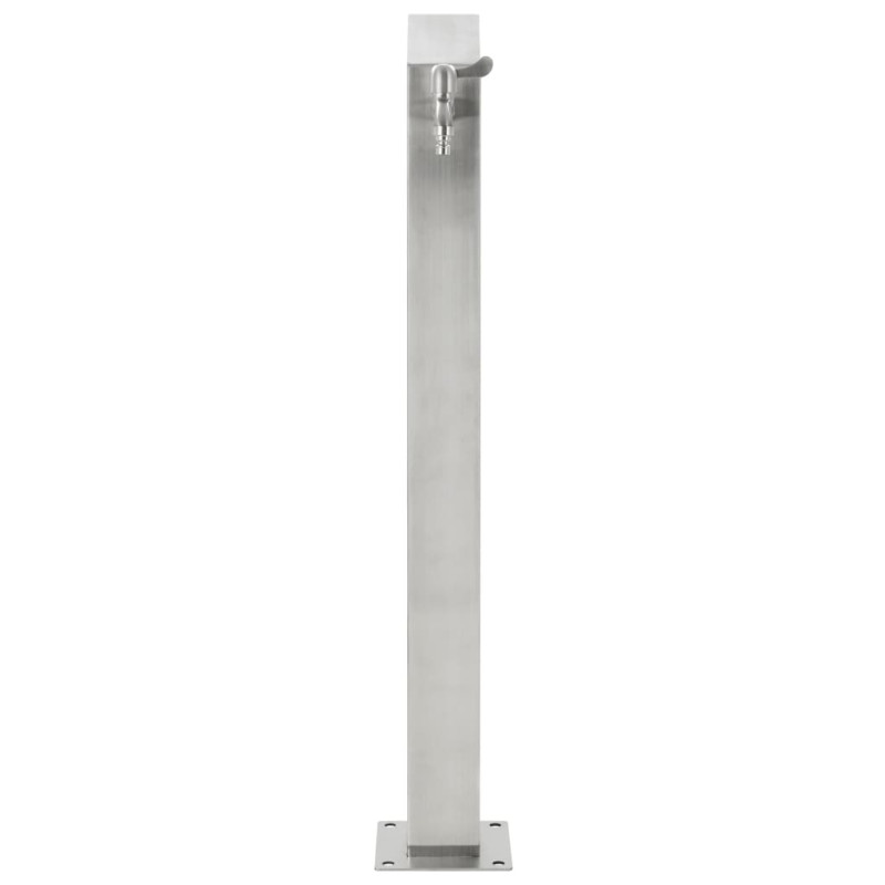 Colonne à eau de jardin carrée Acier inoxydable 95 cm