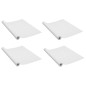 Films autoadhésifs pour portes 4 pcs Bois blanc 210x90 cm PVC