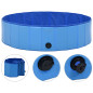 Piscine pliable pour chiens Bleu 120x30 cm PVC