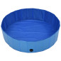 Piscine pliable pour chiens Bleu 120x30 cm PVC