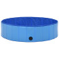 Piscine pliable pour chiens Bleu 120x30 cm PVC