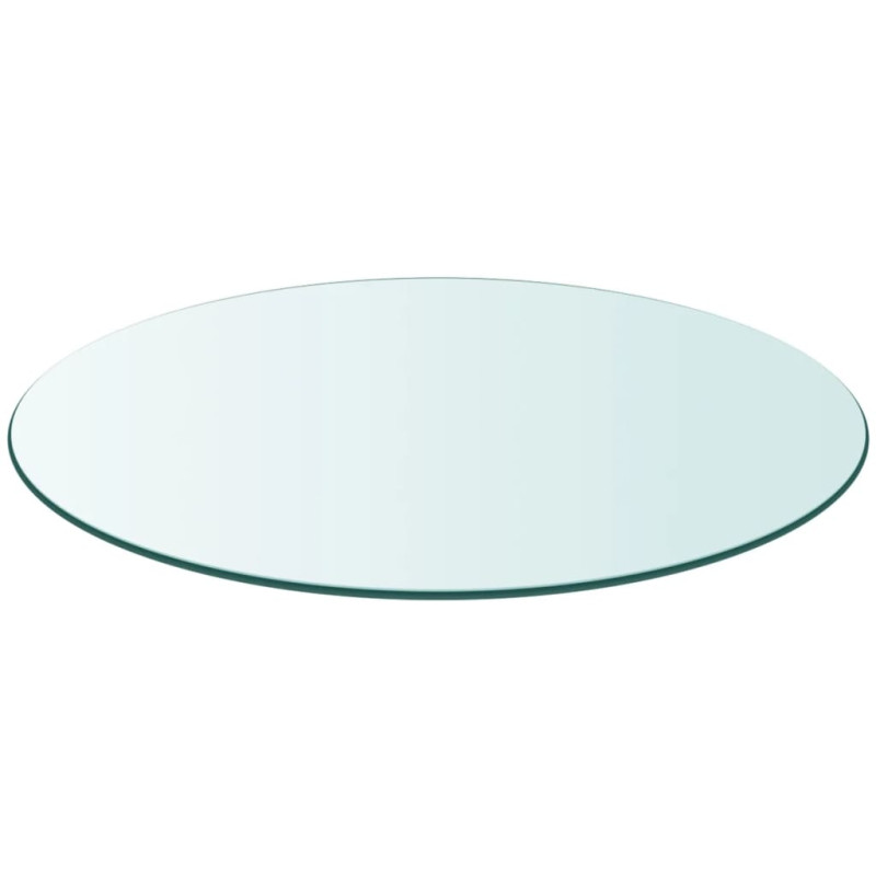 Dessus de table ronde en verre trempé 600 mm 