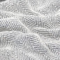 Couverture coton à chevrons 220x250 cm Gris