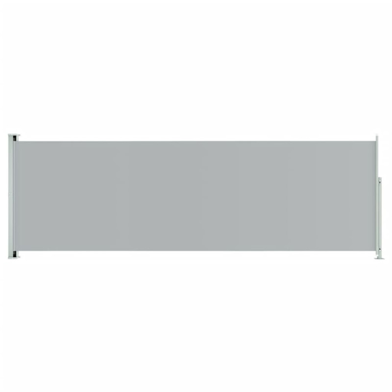 Auvent latéral rétractable de patio 200x600 cm Gris