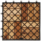 Carreaux de terrasse 30x30 cm 10 pcs Acacia