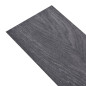 Dalles de plancher PVC autoadhésif 5,02 m² 2 mm noir et blanc 