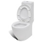 Ensemble de toilette et bidet sur pied blanc céramique