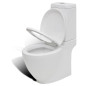 Ensemble de toilette et bidet sur pied blanc céramique