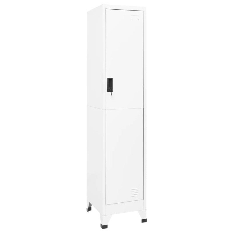 Armoire à casiers Blanc 38x45x180 cm Acier