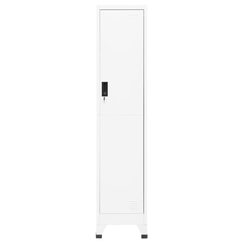 Armoire à casiers Blanc 38x45x180 cm Acier